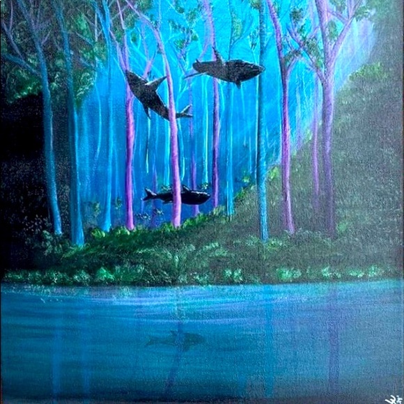 "Sharks in the Forest" - Picture 1 of 1